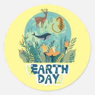 Pegatina Redonda Día Mundial de la Salud - Ronda Clásica