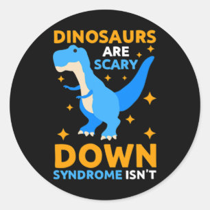 Pegatina Redonda Día Mundial del Síndrome de Down Conciencia de los