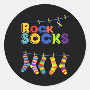 Pegatina Redonda Día Mundial del Síndrome de Down para combatir las