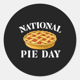 Pegatina Redonda Día Nacional del Pie - Amante de matemáticas cient