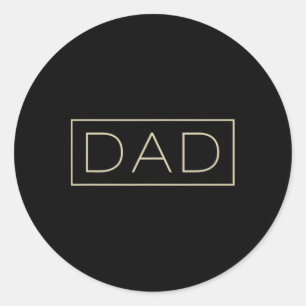 Pegatina Redonda Día para nuevo papá