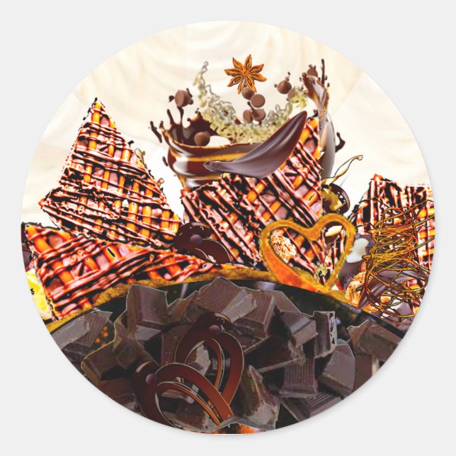 PEGATINA REDONDA ¡DÍA SOL DULCE! :) (Anverso)