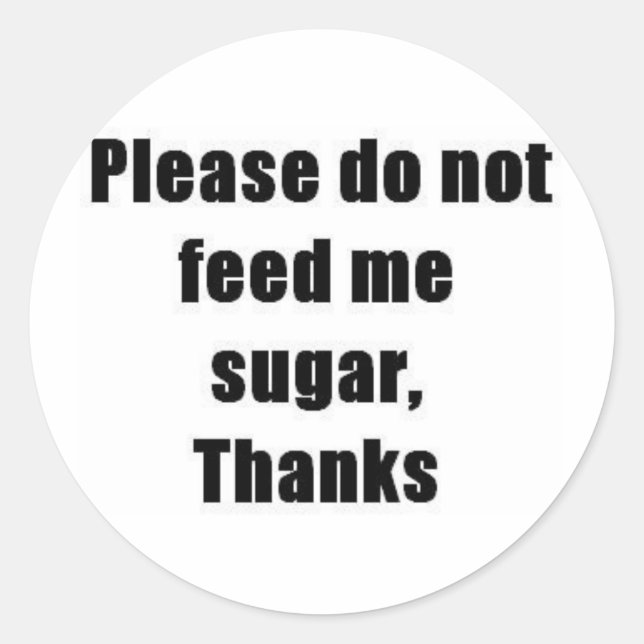 Pegatina Redonda Diabetes (Anverso)