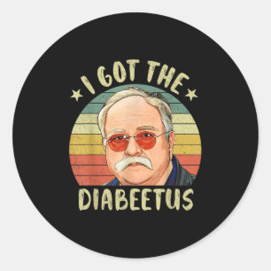 Pegatina Redonda Diabetes Diabéticos Graciosos Tipo 1 2 Sensibiliza