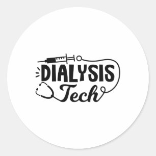 Pegatina Redonda Diálisis Diálisis técnica Enfermería técnica de ne