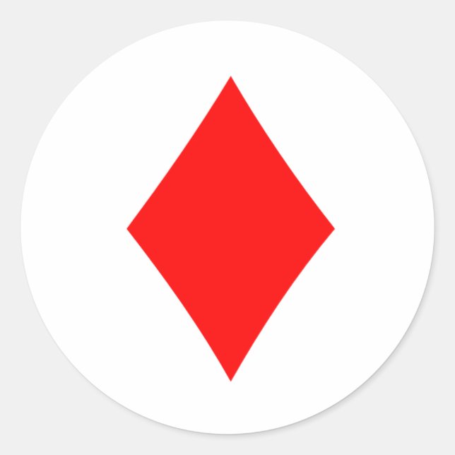 Pegatina Redonda Diamante (Anverso)