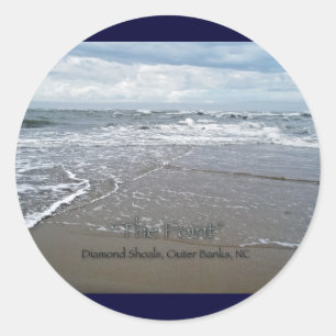 Pegatina Redonda Diamond Shoes "The Point" OBX Carolina del Norte