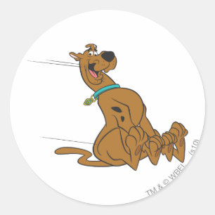 Pegatina Redonda Diapositiva Scooby-Doo