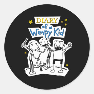 Pegatina Redonda Diario De Un Wimpy Wimpy