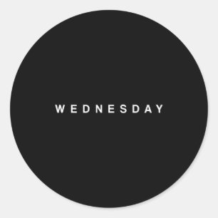 Pegatina Redonda Días de la semana lunes martes miércoles jueves