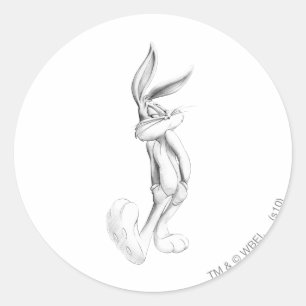 Pegatina Redonda Dibujo BUNNY™