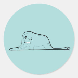 Pegatina Redonda Dibujo de Principito