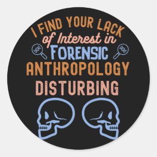 Pegatina Redonda Dichos de Antropología, Estudiante de Antropología