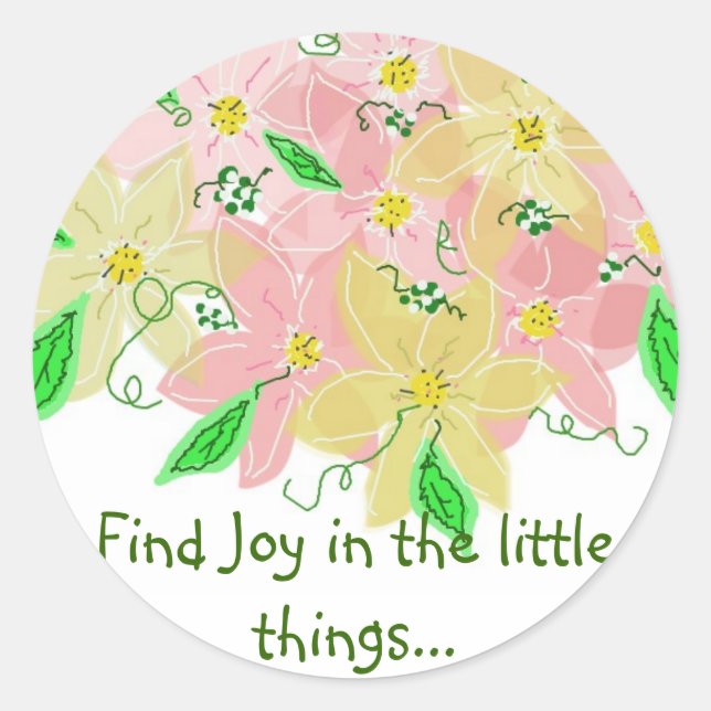 Pegatina Redonda Diciendo motivacional... (Anverso)