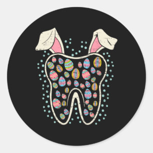 Pegatina Redonda Diente Diente Diablos Dientes Dientes Dientes Dien