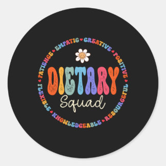 Pegatina Redonda Dietitis Dietiti Semana de Apreciación Dietaria Sq