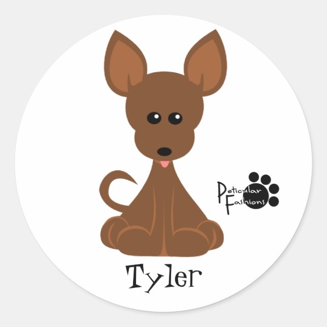 Pegatina Redonda Difícil (Anverso)