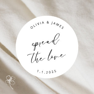 Pegatina Redonda Difundir a los Pegatinas del amor
