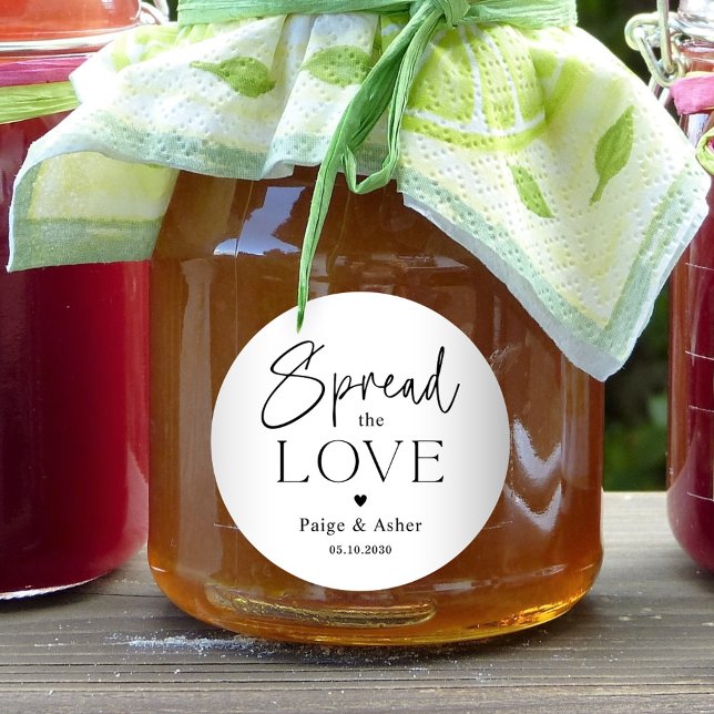 Pegatina Redonda Difundir El Amor Boda Pegatinas De Favor De Novias (Subido por el creador)