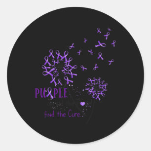 Pegatina Redonda Difundir La Esperanza Encuentra La Cure-fibromialg