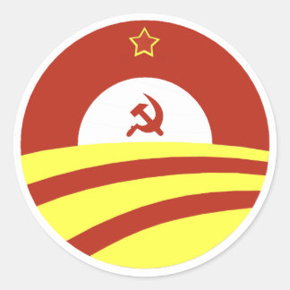 Pegatina Redonda Difundir La Riqueza