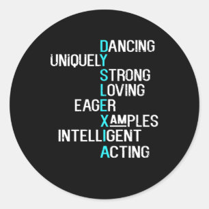 Pegatina Redonda Dilexia