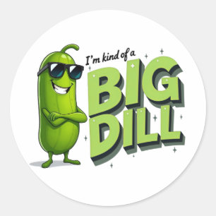 Pegatina Redonda Dill Pickles Lovers Gift - Divertidos diseños de P