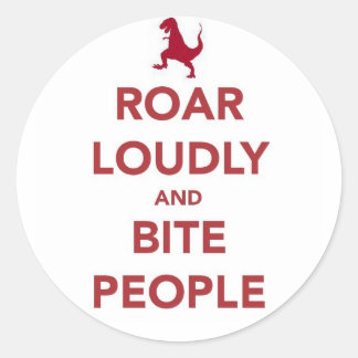 Pegatina Redonda Dilo fuerte