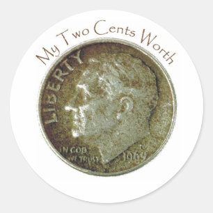 Pegatina Redonda Dime.