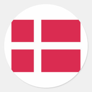 Pegatina Redonda Dinamarca