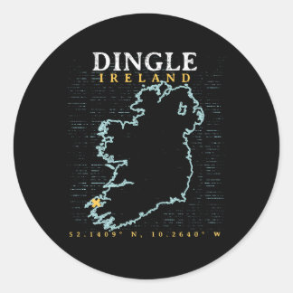 Pegatina Redonda Dingle Ireland