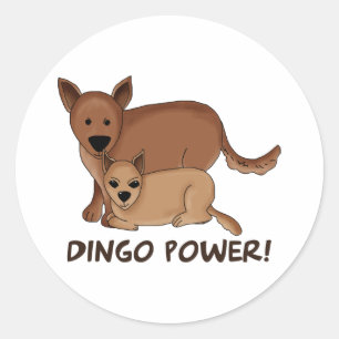 Pegatina Redonda Dingo Power