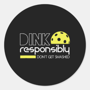 Pegatina Redonda Dink responsable