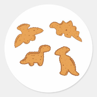 Pegatina Redonda Dino nuggets