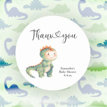 Dinosaur niño Gracias baby shower