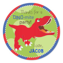 Dinosaur Tyrannosaurus Rex Cumpleaños Cupcake Topp