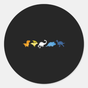 Pegatina Redonda Dinosaurio del Orgullo Aroracial, Ace Aro Lgbtq, A