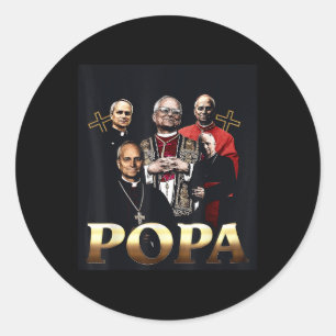 Pegatina Redonda Dios bendiga al Papa León Xiv 8