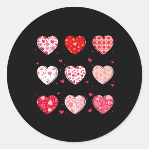 Pegatina Redonda Dios dice que soy Día de San Valentín, amante de C