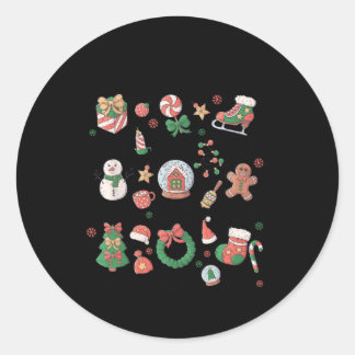 Pegatina Redonda Dios dice que soy Navidades amables Navidad Niños