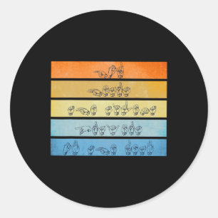 Pegatina Redonda Dios escucha las oraciones Conciencia sordera Rótu