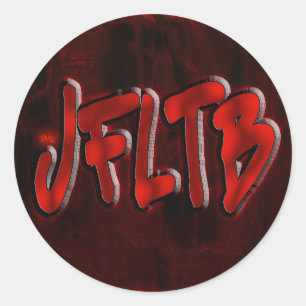 Pegatina Redonda ¡Dios mío! jfltb