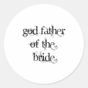 Pegatina Redonda Dios Padre de la Novia