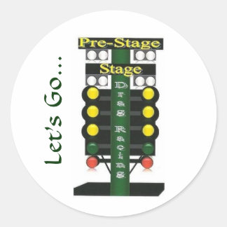 Pegatina Redonda Dios, vamos...