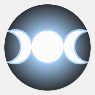 Pegatina Redonda Diosa triple