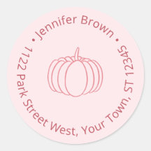 Dirección de devolución de baby shower de calabaza