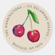 Dirección de devolución de cerezas de estilo vinta