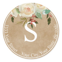 Dirección de devolución de monograma de feriado fl