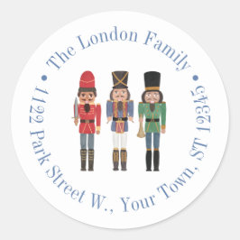 Pegatina Redonda Dirección de devolución de nueces afroamericanos