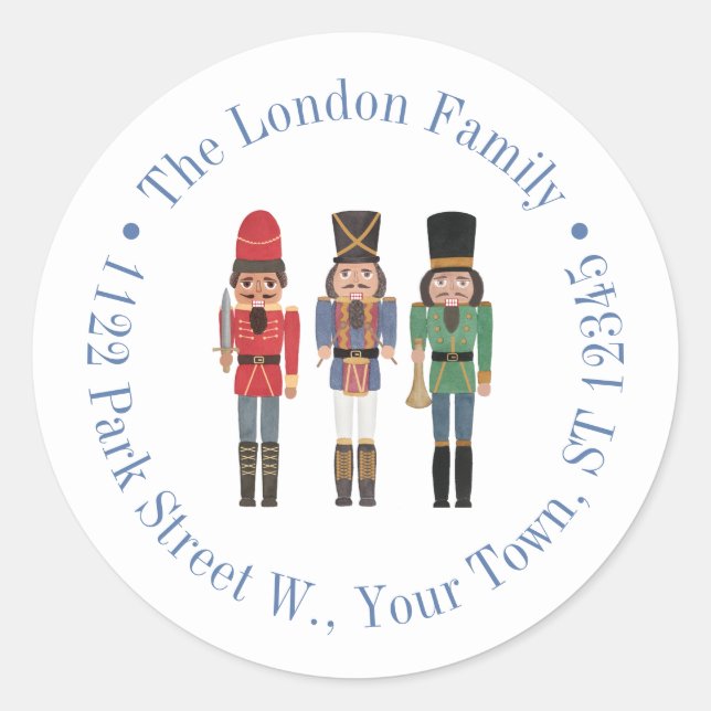 Pegatina Redonda Dirección de devolución de nueces afroamericanos (Anverso)